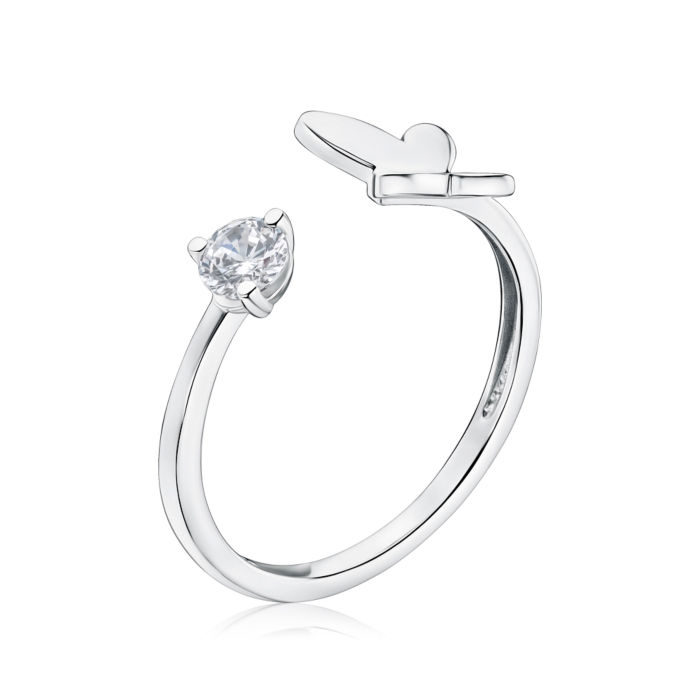 Серебряное кольцо с фианитами 001043/12/1/3193