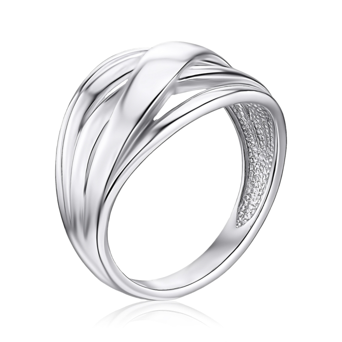 Срібна каблучка без вставки. Артикул 001107/12/1