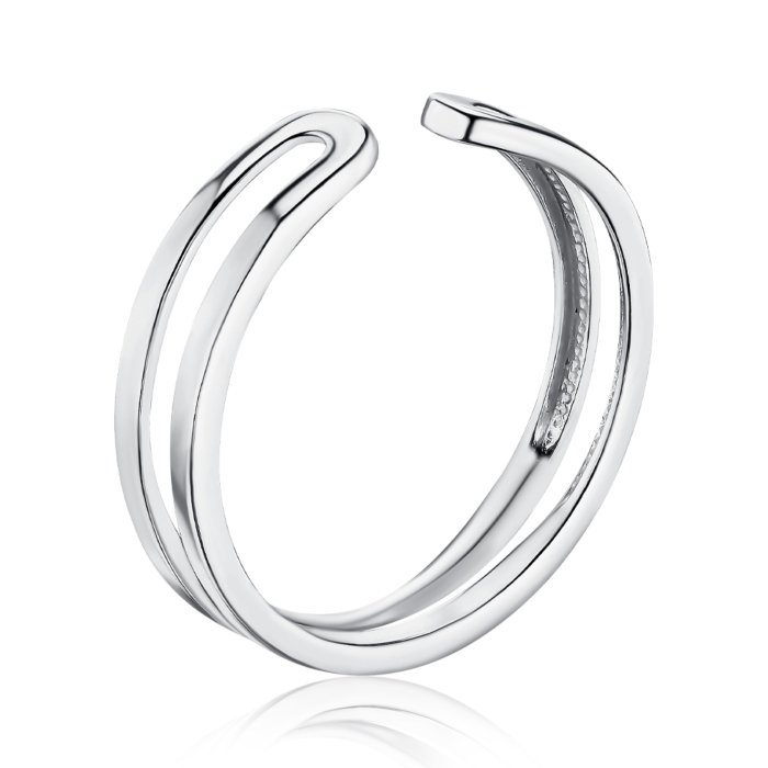 Срібна каблучка без вставки 001125/12/1