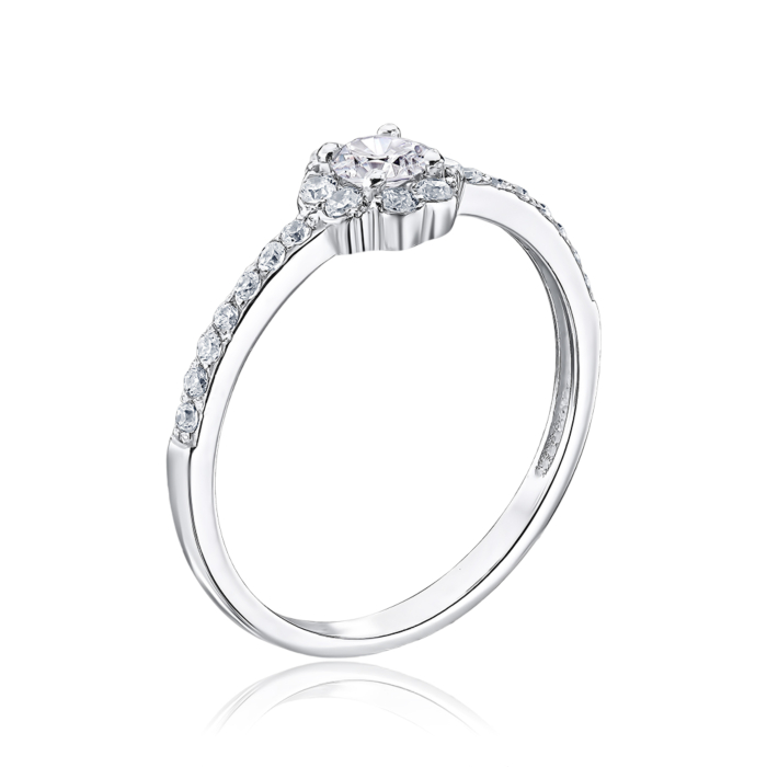 Серебряное кольцо с фианитами 001189/12/1/3654