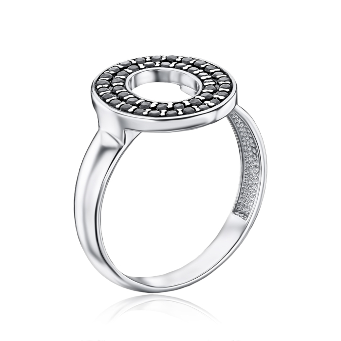 Серебряное кольцо с фианитами 001241/12/1/143