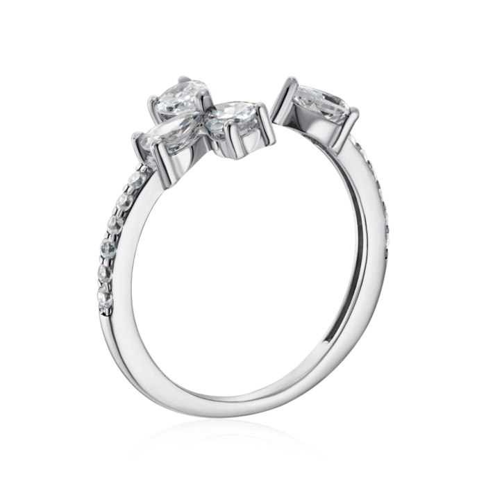 Срібна каблуччка з фіанітами. Артикул 001418/12/1/4116