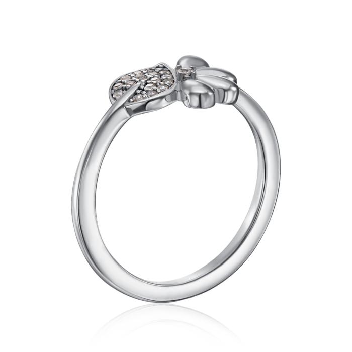 Серебряное кольцо с фианитами. Артикул 001453/12/1/79