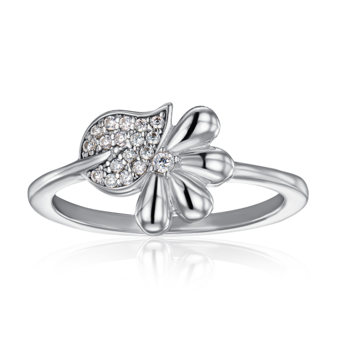 Серебряное кольцо с фианитами. Артикул 001453/12/1/79