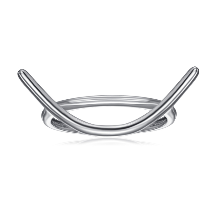 Серебряное кольцо без вставки. Артикул 001464/12/1