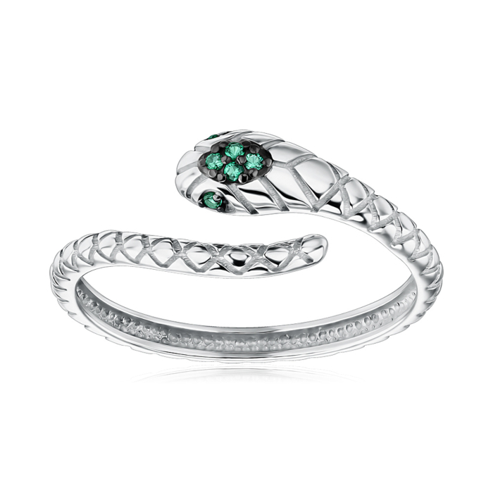 Серебряное кольцо с фианитами. Артикул 001519/12/1/10