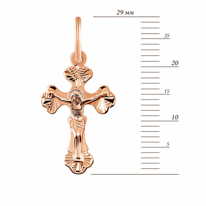 Золотий хрестик. Розп'яття Христове. Артикул UG5003
