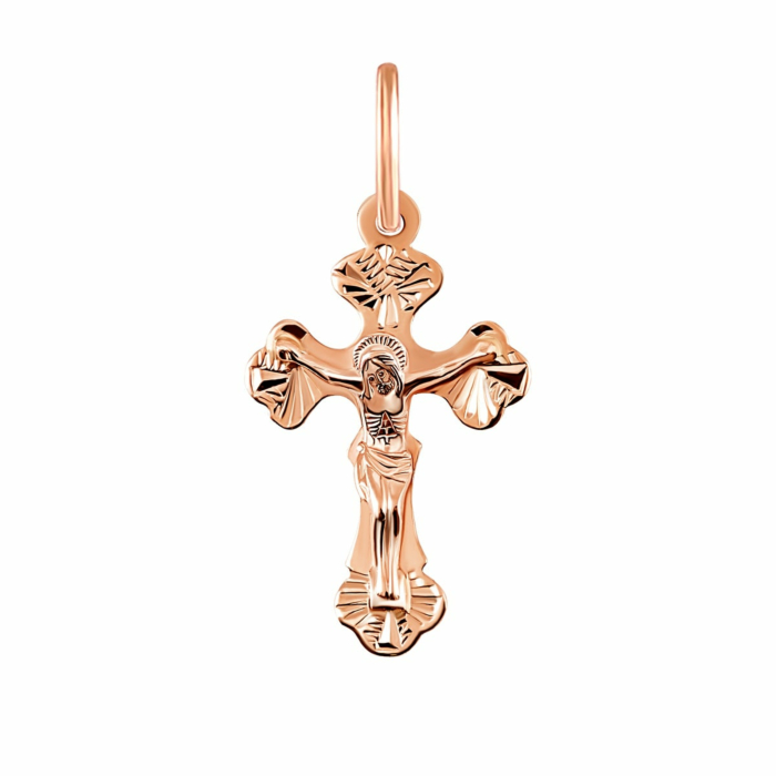 Золотий хрестик. Розп'яття Христове. Артикул UG5003