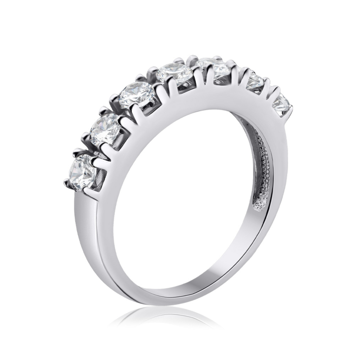 Серебряное кольцо с фианитами 00820/12/1/53
