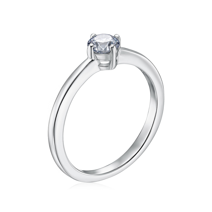 Серебряное кольцо с фианитом Tesori 00893/12/1/4028