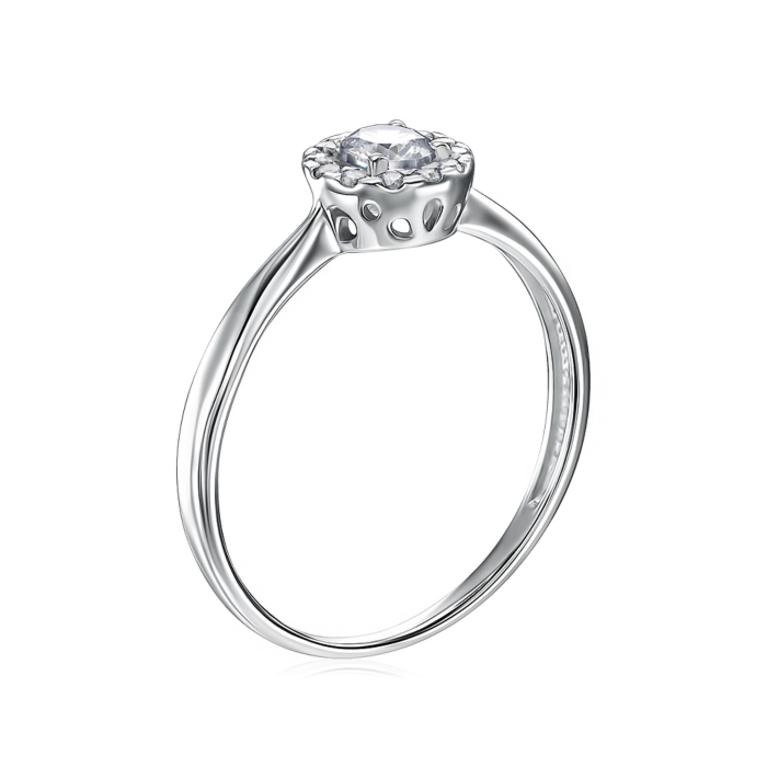 Срібна каблучка з фіанітами 00920/12/1/54