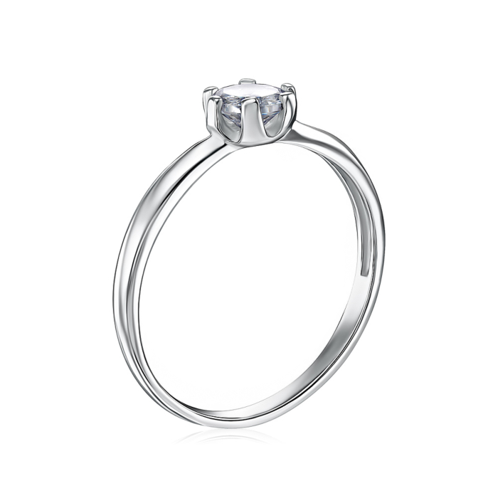 Срібна каблучка з фіанітом 00921/12/1/22