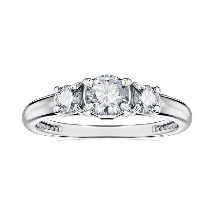 Серебряное кольцо с фианитами 00928/12/1/1773