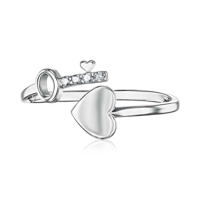 Срібна каблучка з фіанітами 00932/12/1/13