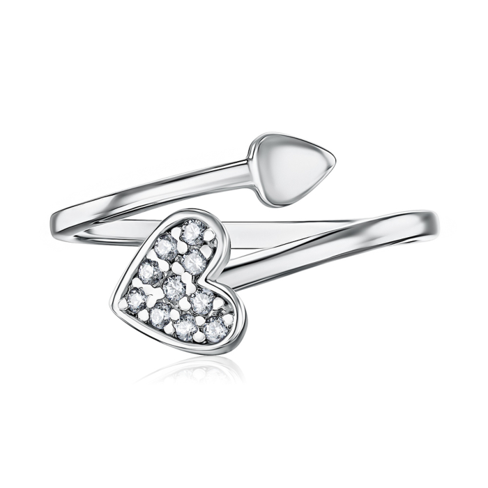 Серебряное кольцо с фианитами 00938/12/1/13