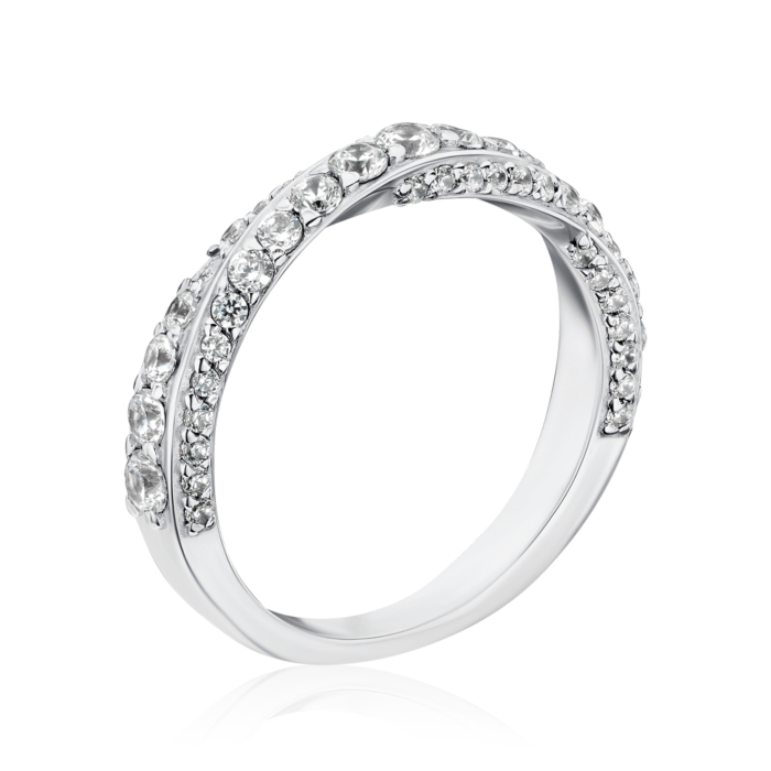 Срібна каблучка з фіанітами 00992/12/1/202