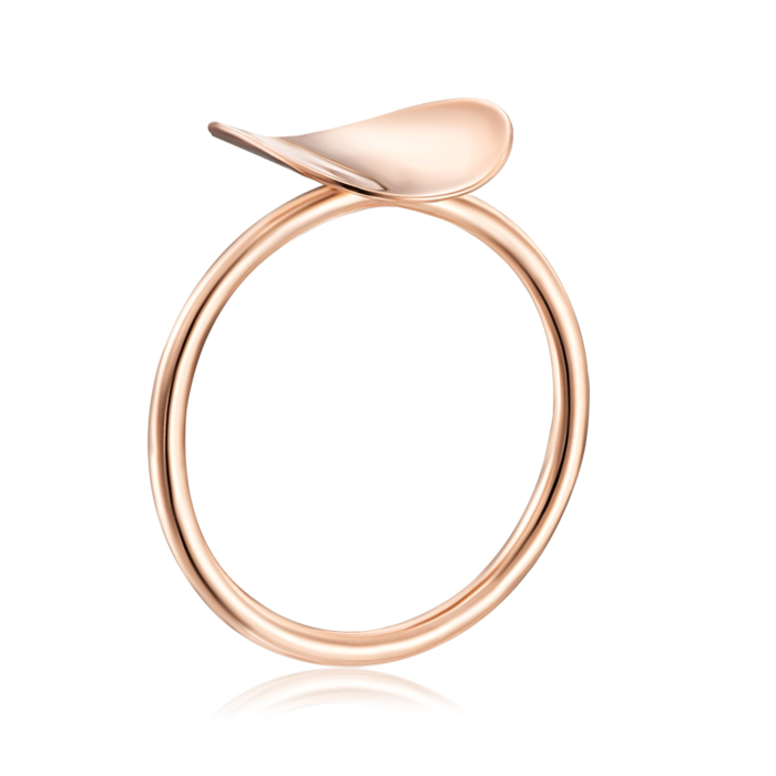 Золота каблучка без вставки. Артикул 01925/01/0