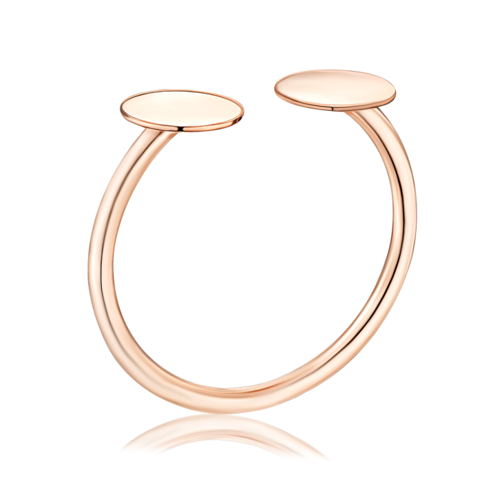 Золота каблучка без вставки. Артикул 01926/01/0