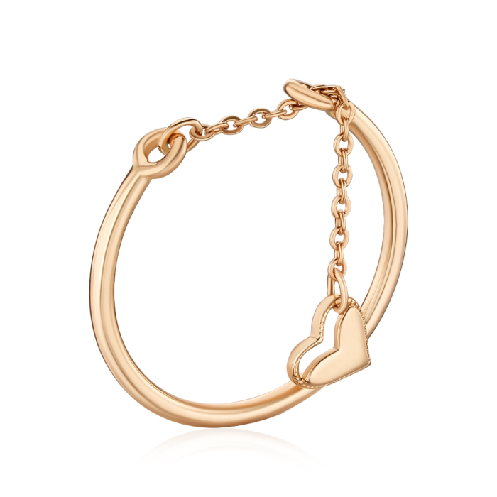 Золотое кольцо с подвеской без вставки 01930-3/01/0