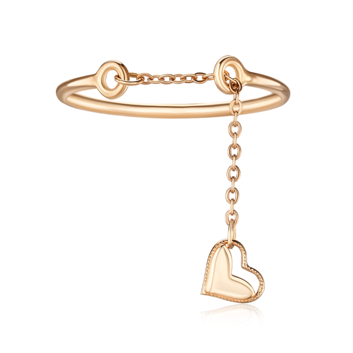 Золотое кольцо с подвеской без вставки 01930-3/01/0