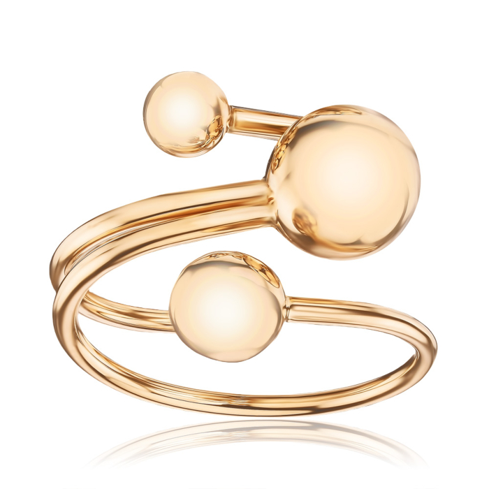 Золота каблучка без вставки 01932/01/0