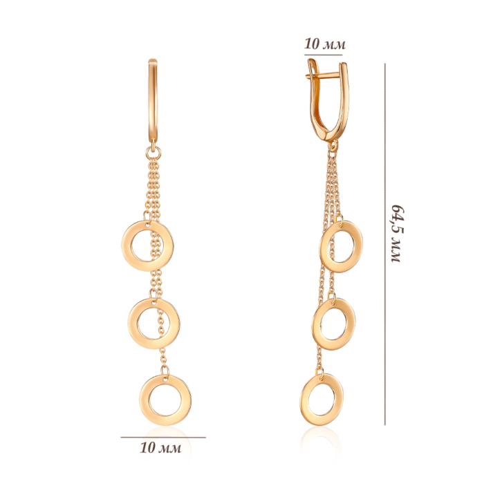 Золотые серьги. Артикул 02424/01/0