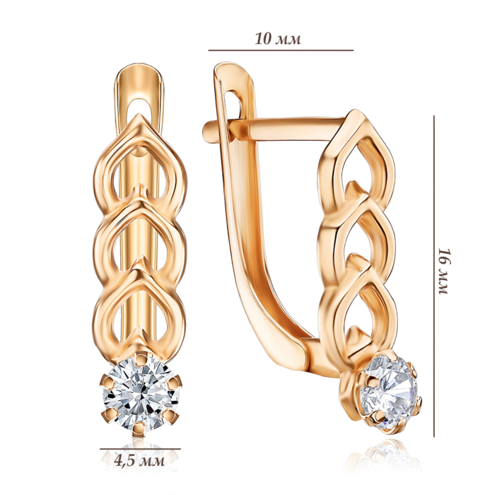 Золотые серьги. Артикул 02436/01/0/53