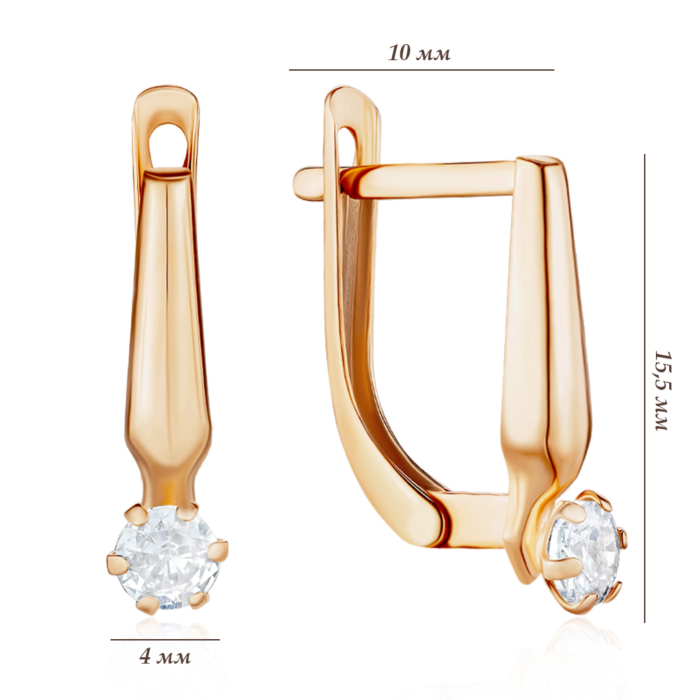 Золоті сережки. Артикул 02439/01/0/53