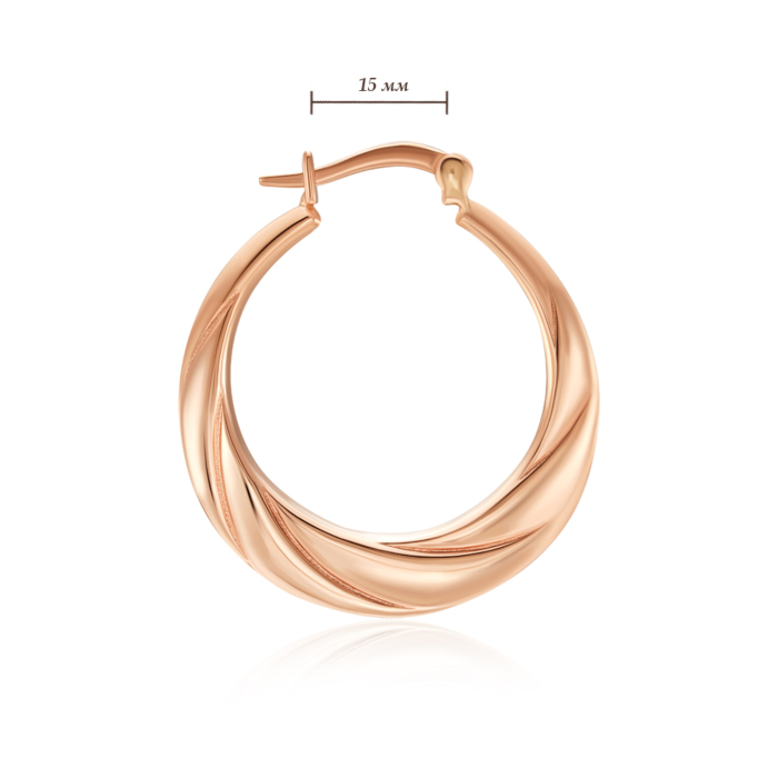 Золотые серьги-конго. Артикул 02454/01/0