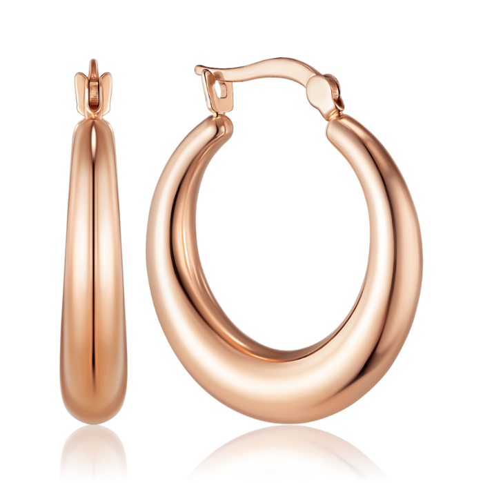 Золоті сережки без вставки. Артикул 02455/01/0