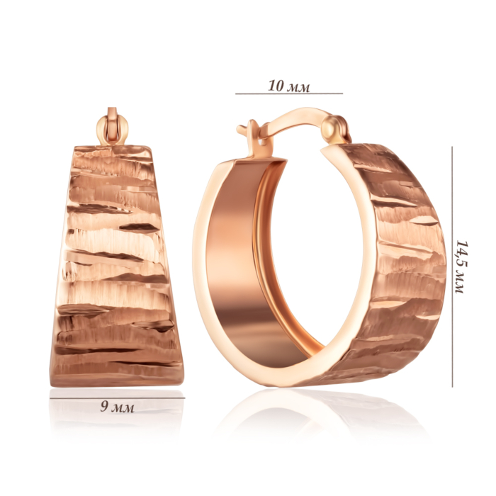 Золотые серьги-конго. Артикул 02458-15/01/2