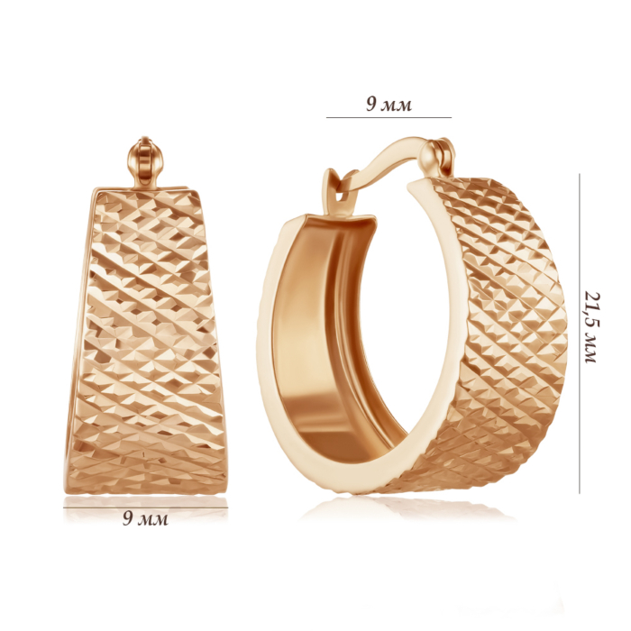 Золоті сережки. Артикул 02458-2/01/2