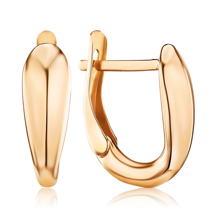 Золоті сережки без вставки. Артикул 02460/01/0