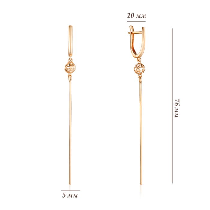Золотые серьги. Артикул 02484/01/0
