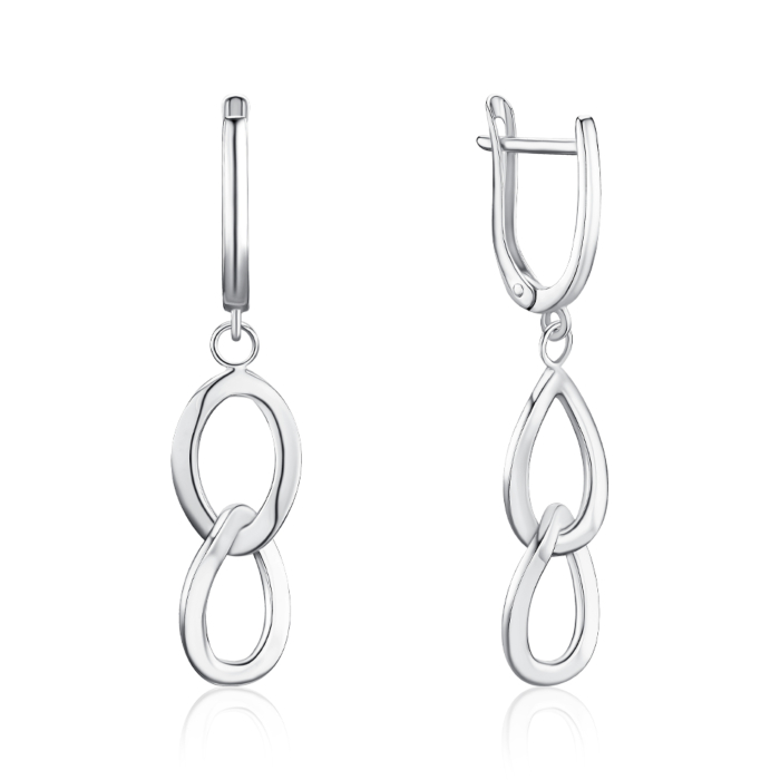 Серебряные серьги. Артикул 02496/12/1