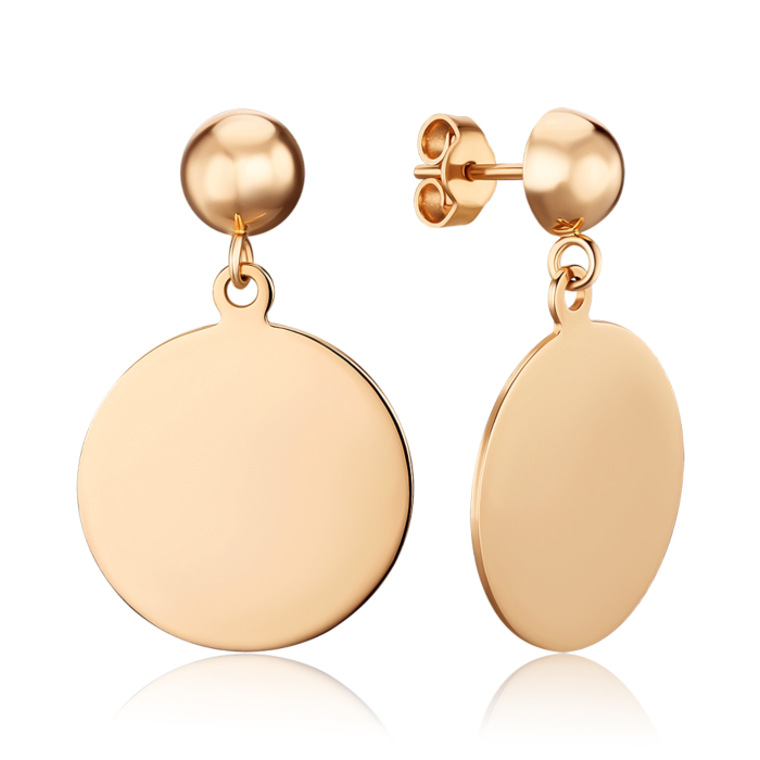 Золоті сережки без вставки. Артикул 02509/01/0