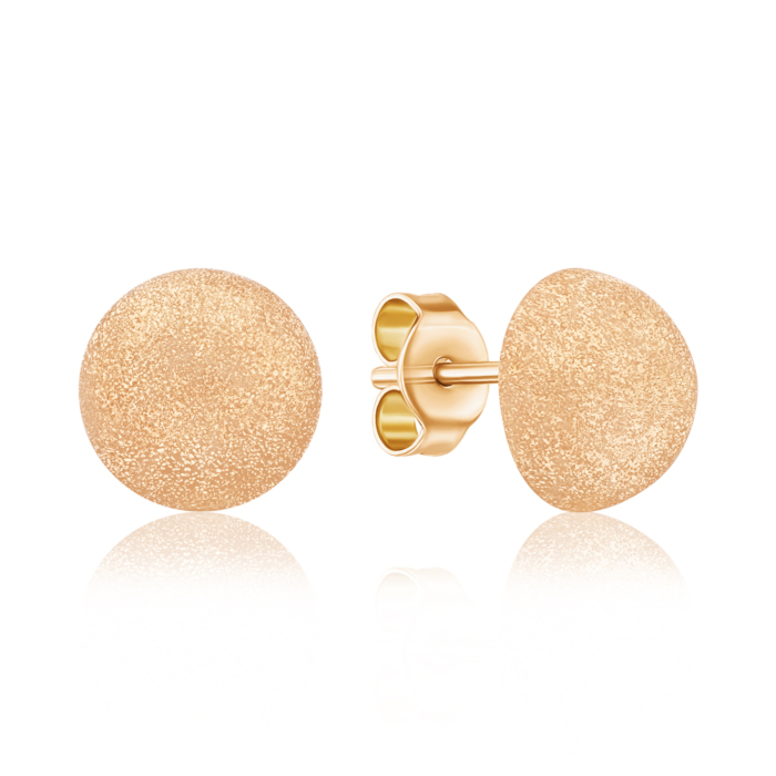 Золоті сережки-пусети без вставки 02526/01/2