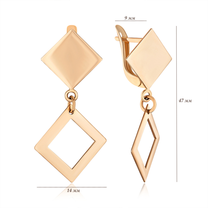 Золотые серьги. Артикул 02621/01/0