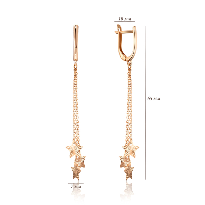 Золоті сережки. Артикул 02707-1/01/2