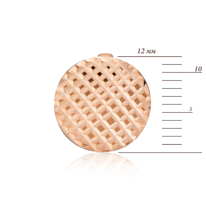 Золотые серьги с алмазной гранью. Артикул 02721-1/01/2