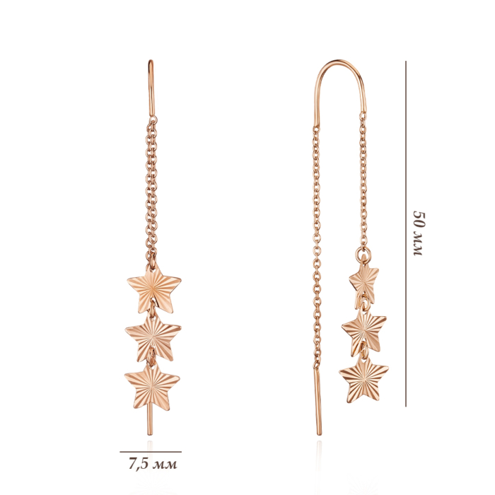 Золотые серьги. Артикул 02734-1/01/2