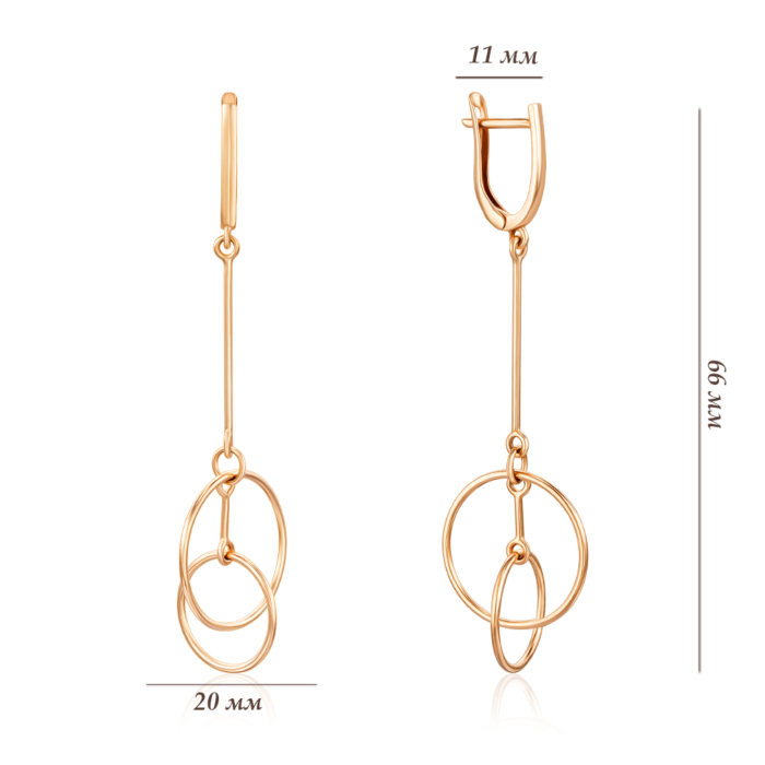 Золотые серьги. Артикул 02736/01/0