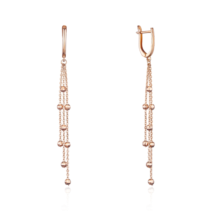 Золотые серьги с подвесками 02767/01/0