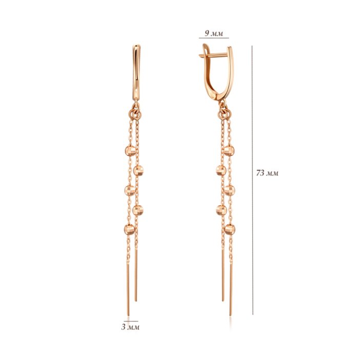 Золоті сережки. Артикул 02777/01/0