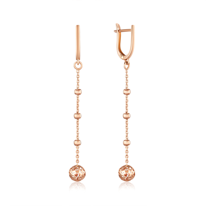 Золотые серьги-подвески. Артикул 02779/01/0