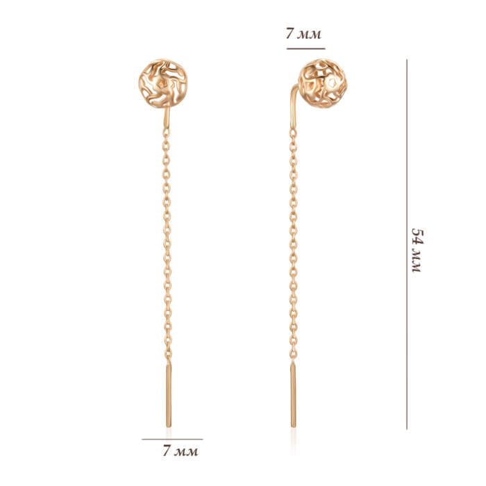 Золотые серьги. Артикул 02783/01/0