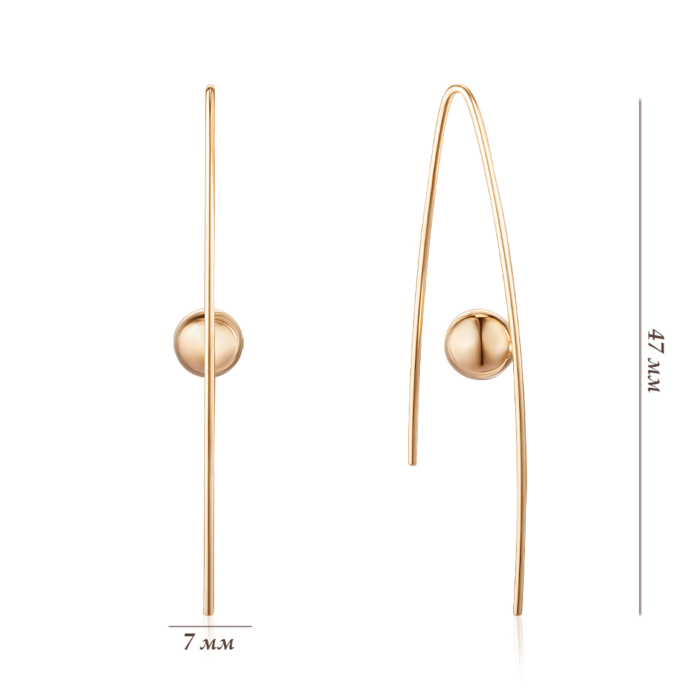Золотые серьги. Артикул 02787/01/0