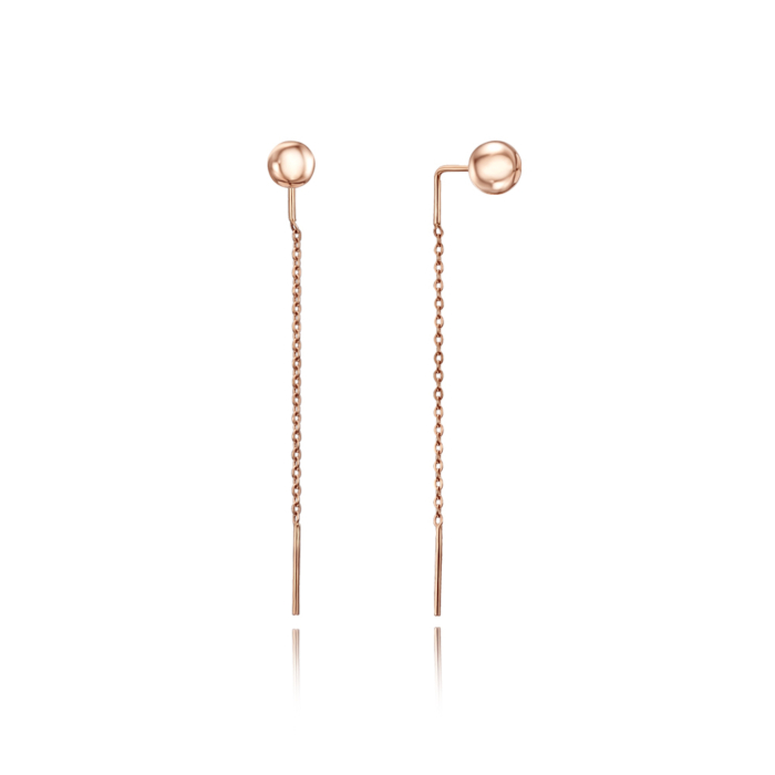 Золотые серьги-протяжки. Артикул 02820/01/0