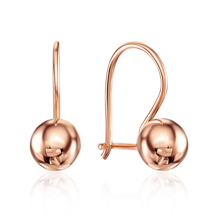 Золоті сережки без вставки. Артикул 02835/01/0