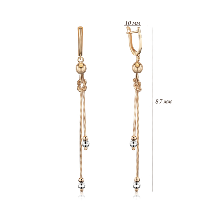 Золотые серьги. Артикул 02906